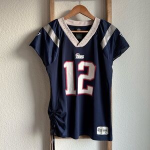 Reebok NFL Vintage Tom Brady #12 New England Patriots Women’s Jersey sz: Med